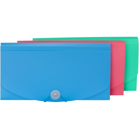 C-Line Products Binder Pocket, Side Loading, Assorted, PK18 58730